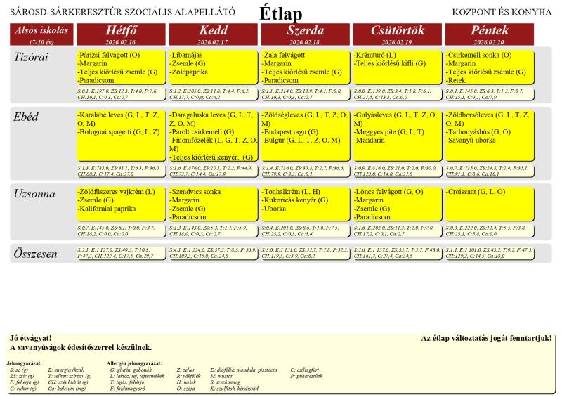 2026. február 16. - 2026. február 20.