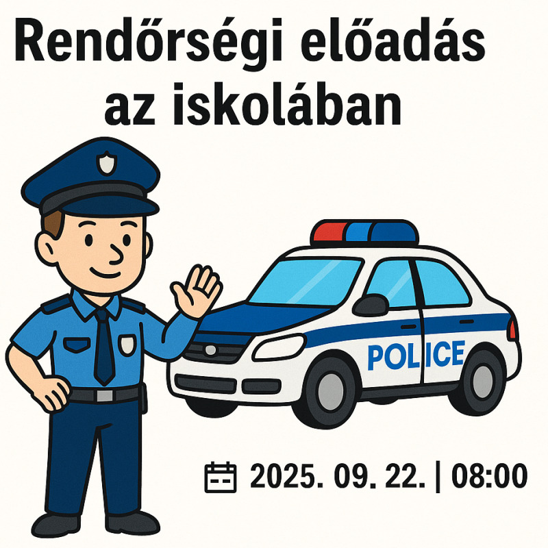 Rendőrségi előadás az iskolában