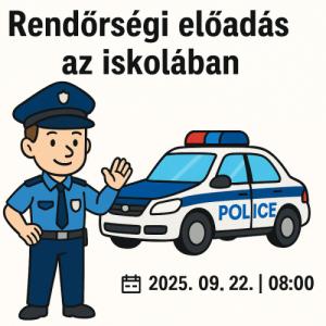 Rendőrségi előadás az iskolában