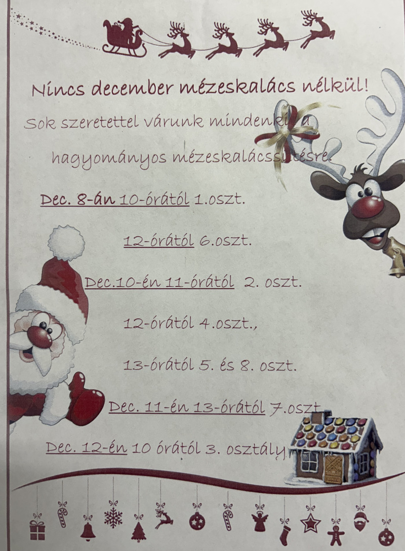 Nincs december mézeskalács nélkül!